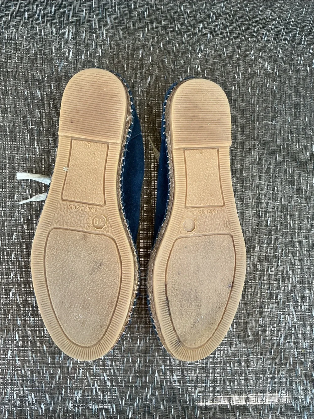 Chocolate Blu Navy Suede Lace-Up Espadrille Shoes